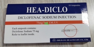 Chine Diclofénac sodique Injection 75 mg / 3 ml fournisseur