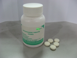 Chine Niclosamide marque sur tablette 500MG les médecines anthelmintiques 100's/bouteille fournisseur