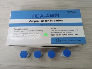 Chine L'injection 1.0g Antibiosis de poudre de sodium d'ampicilline dope 3 ans de date d'échéance fournisseur