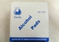 Protections stériles d'alcool d'usage médical saturées avec de l'alcool de 70% Lsopropyl fournisseur