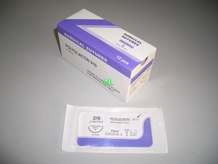 Chine Suture absorbable médicale non-toxique de Polyglactin 910 PGLA de fournitures chirurgicales fournisseur