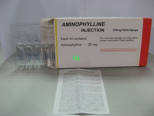 Chine De l'injection 250 d'aminophylline médecines BP/USP du bronchodilateur mg/10mL fournisseur